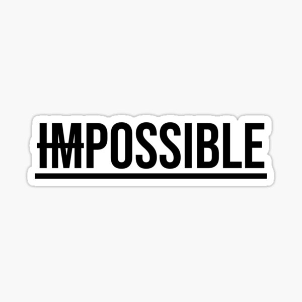 Vista previa del artículo con la obra «IMPOSIBLE.», diseñado y vendido por urbanstore69.