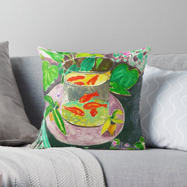 Matisse - Goldfish Throw Pillow