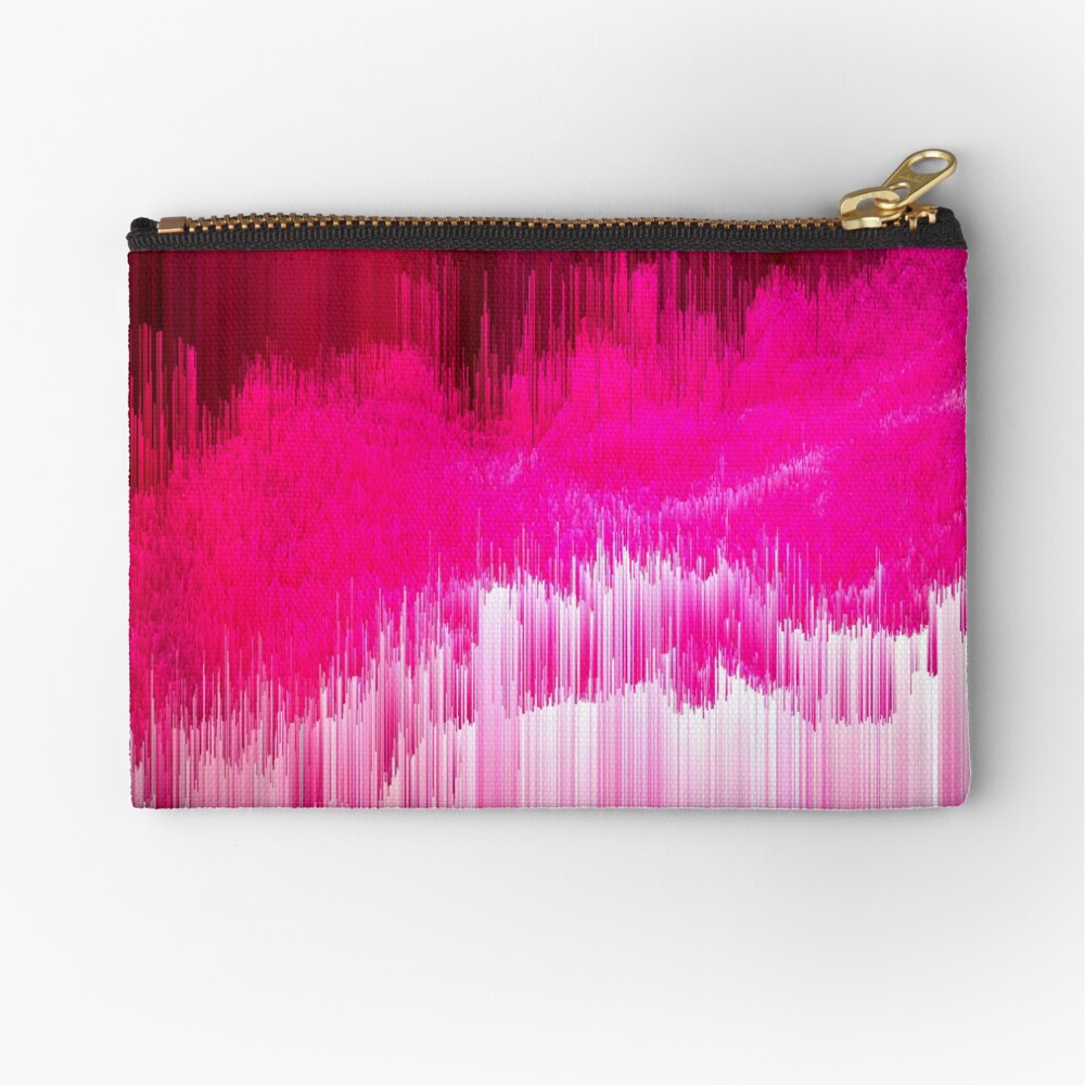 Frisson - Abstract Pixel Art Zipper Pouch