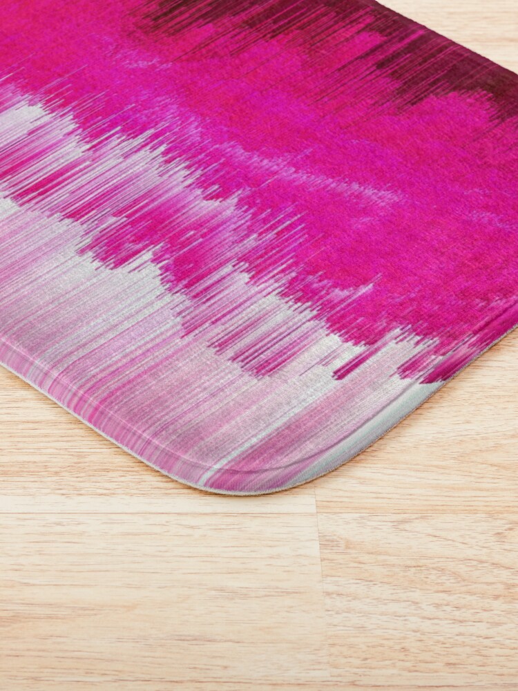 Alternate view of Frisson - Abstract Pixel Art Bath Mat