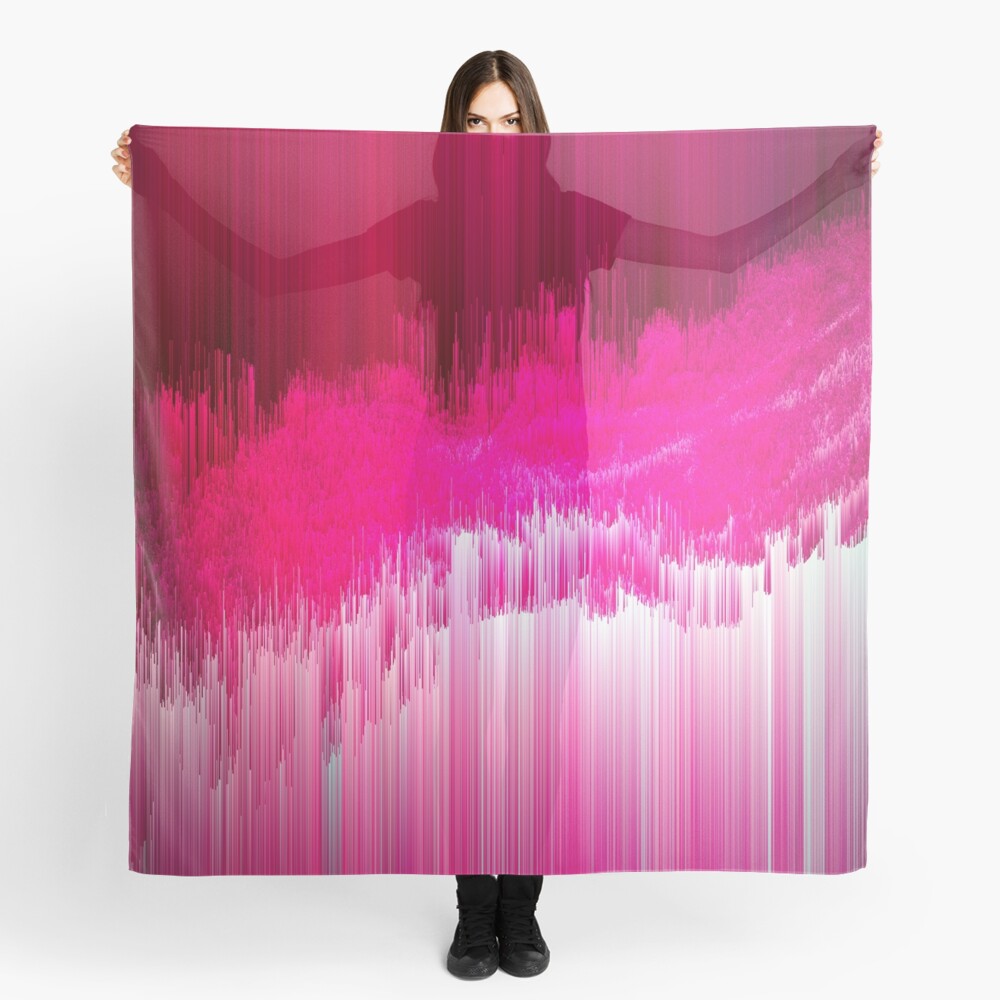 Frisson - Abstract Pixel Art Scarf