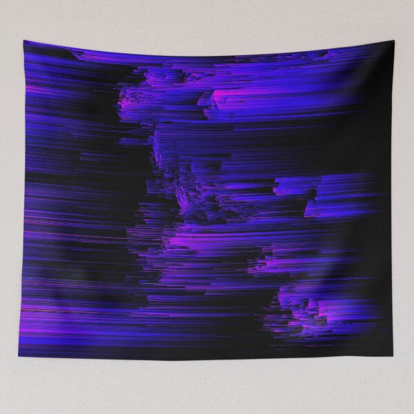 Item preview, Ultraviolet Light Speed - Abstract Glitch Pixel Art designed and sold by Jennifer Walsh Design.