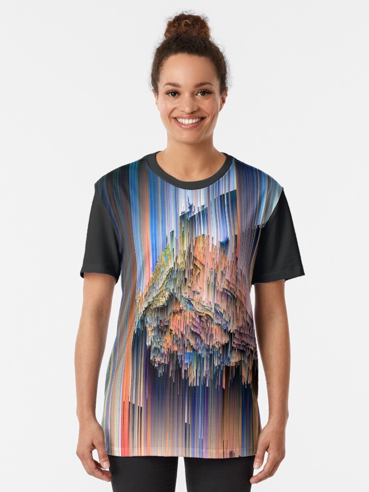 Alternate view of Weird Glitches - Abstract Pixel Art Graphic T-Shirt
