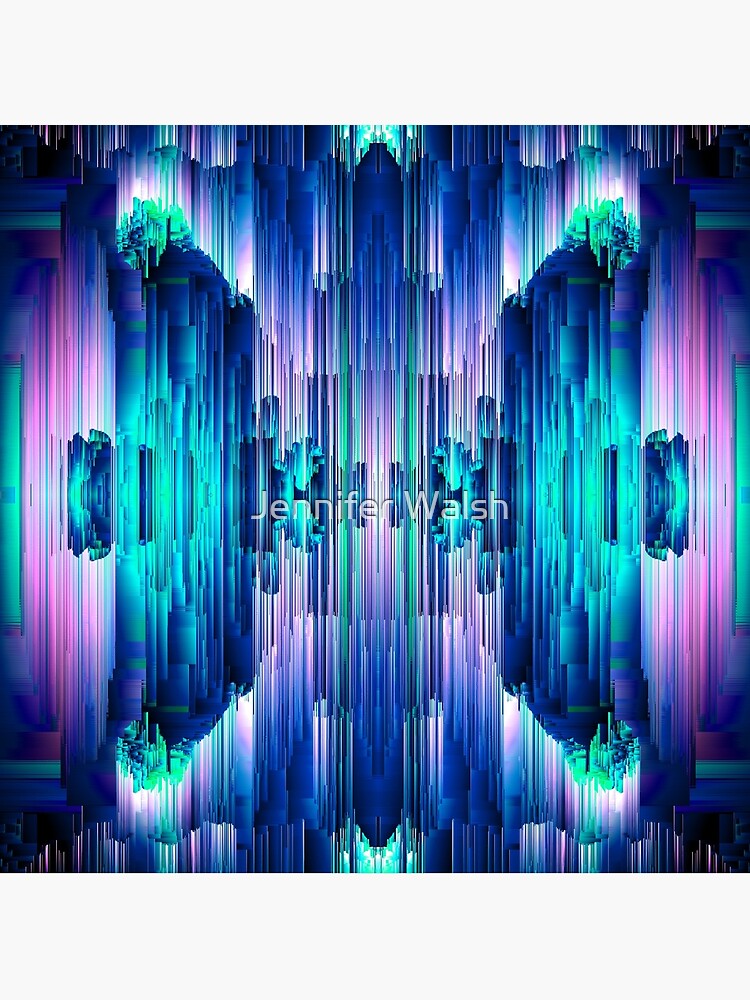 Cavernous Glitch - Abstract Pixel Art by InsertTitleHere