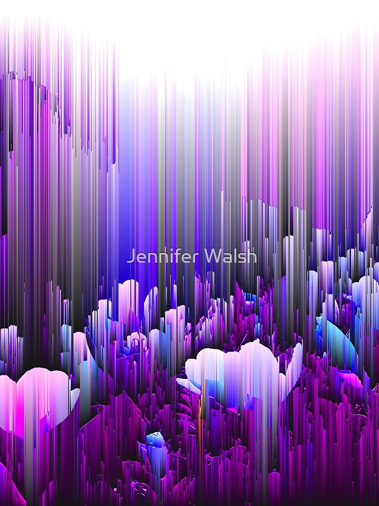 Glitches Be Trippin' - Abstract Pixel Art by Jennifer Walsh