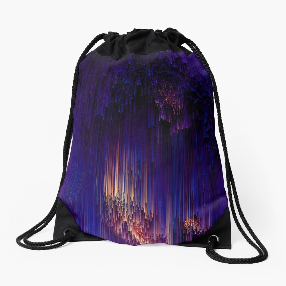 Beglitchment - Abstract Pixel Art Drawstring Bag