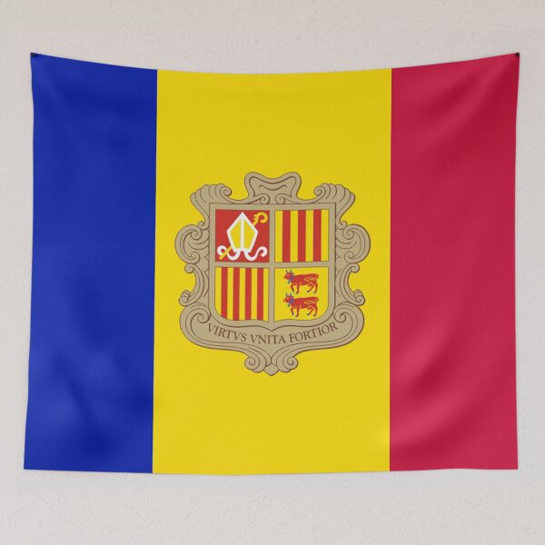 Item preview, Andorra Flag designed and sold by 3folds.