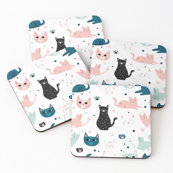 Item preview, Pastel Cute Cat Collage designed and sold by ECLECTICimprint.