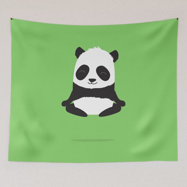 Item preview, Meditating and levitating panda designed and sold by ADHD.