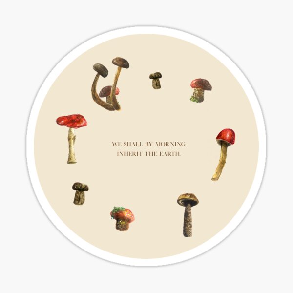 Item preview, Mushrooms - Sylvia Plath (circular) designed and sold by urfriendthemoon.