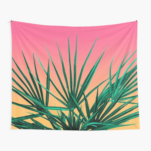 Vaporwave Palm Life - Miami Sunset Tapestry