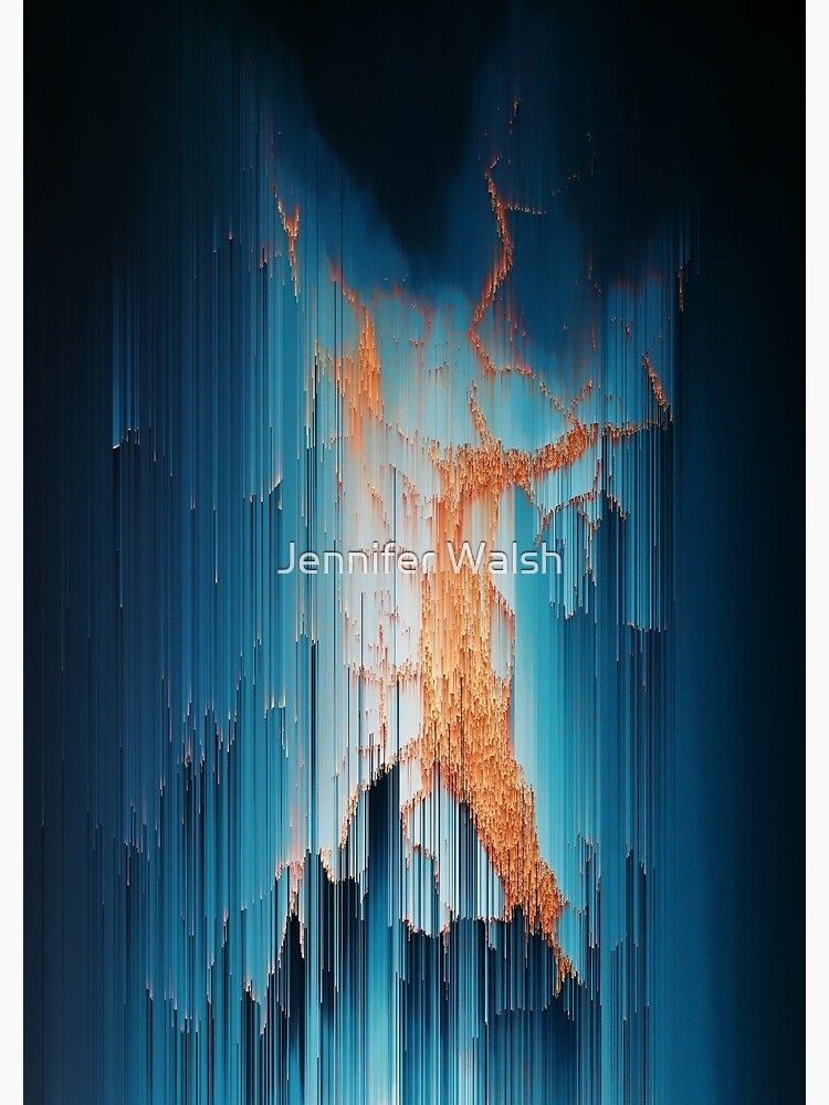Glitch in the Dark - Abstract Pixel Art by InsertTitleHere