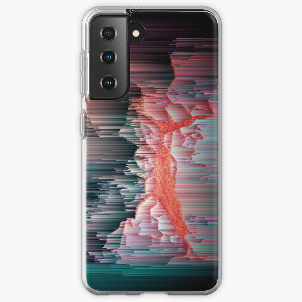 Glitched Out - Abstract Pixel Art Samsung Galaxy Phone Case