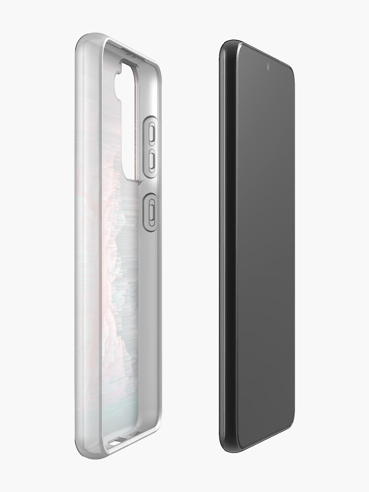 Alternate view of Glitched Out - Abstract Pixel Art Samsung Galaxy Phone Case