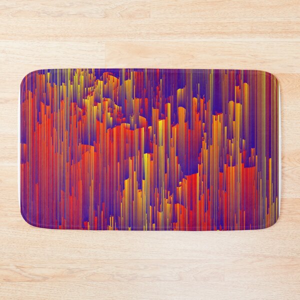 Item preview, Fiery Rain - Pixel Abstract Art designed and sold by Jennifer Walsh Design.