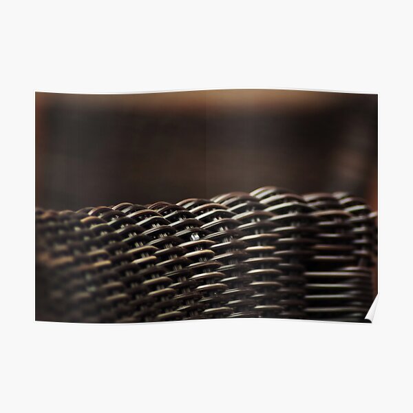 Wicker chairs abstract Poster