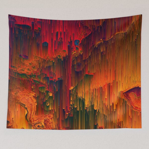 Item preview, Toxic Rain - A Pixel Art Piece designed and sold by Jennifer Walsh Design.