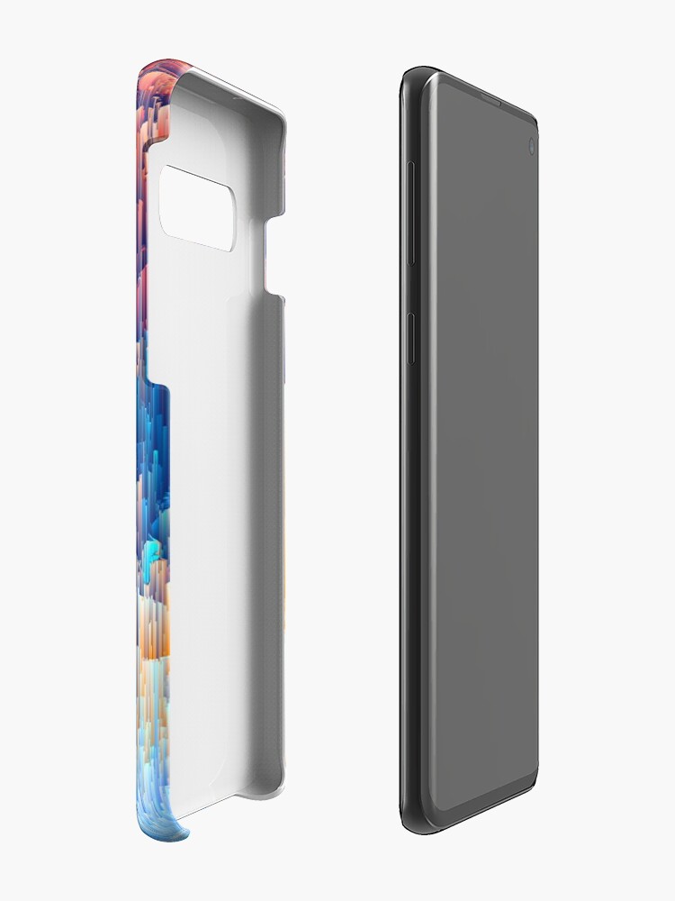Alternate view of Glitches in the Clouds Case & Skin for Samsung Galaxy