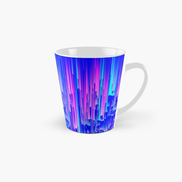 Neon Rain - Digital Abstract Tall Mug