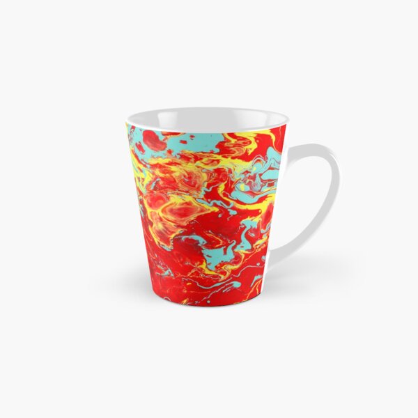 Splattered - Red Abstract Tall Mug
