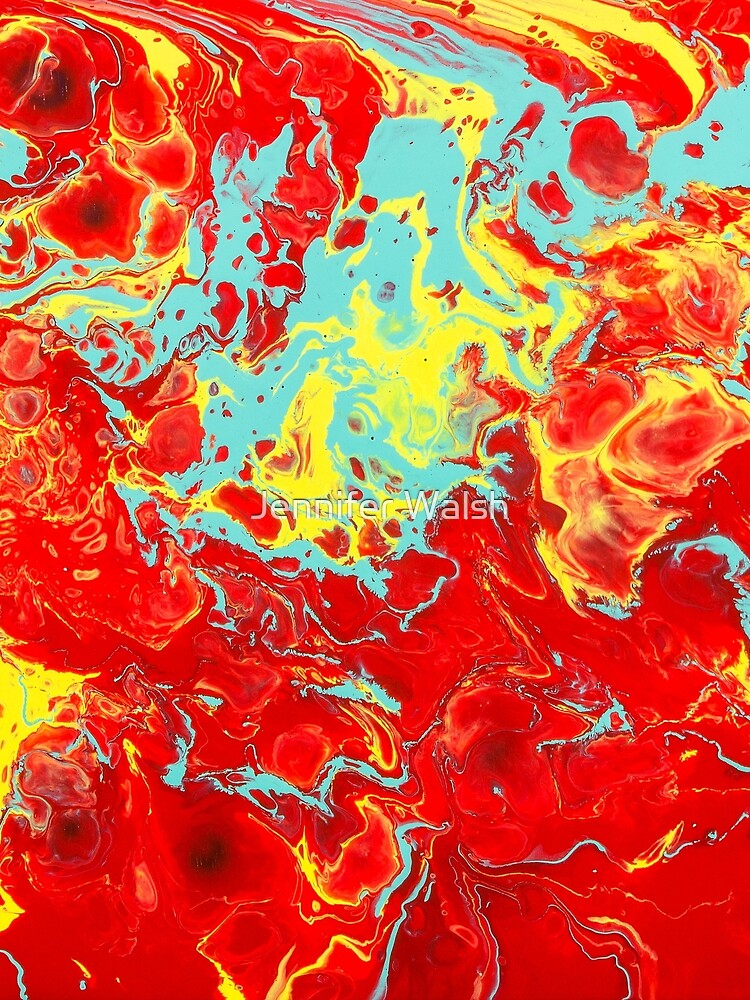 Splattered - Red Abstract by InsertTitleHere