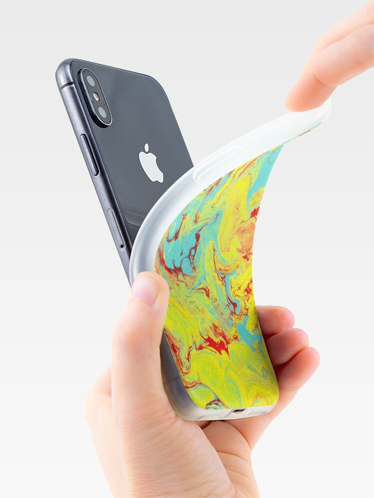 Alternate view of Splashing Down - An Abstract Piece iPhone Case & Cover