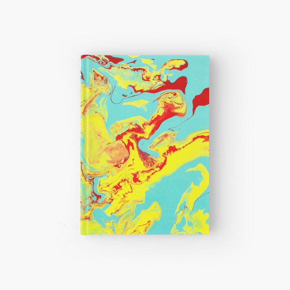 Splashing Down - An Abstract Piece Hardcover Journal
