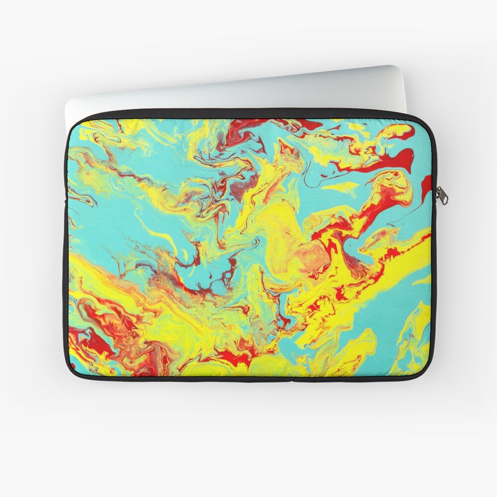 Splashing Down - An Abstract Piece Laptop Sleeve