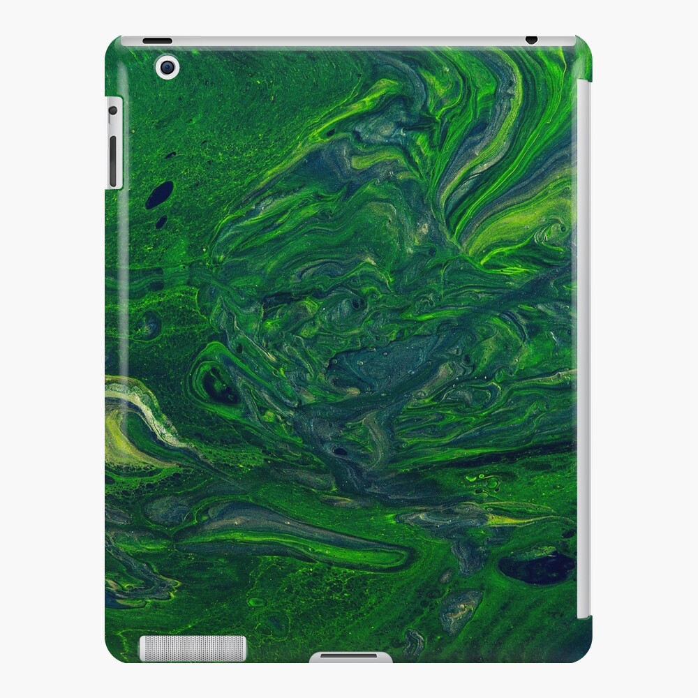 Swirling Jade - An Abstract Piece iPad Case & Skin