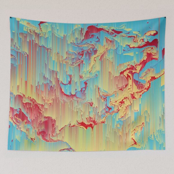 Item preview, Vivid Storm - An Abstract Glitch Piece designed and sold by Jennifer Walsh Design.