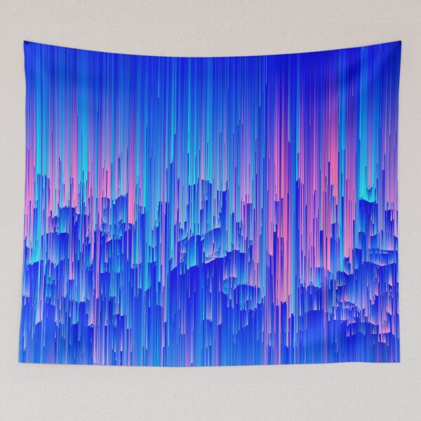 Item preview, Glitchy Rain - Abstract Digital Piece designed and sold by Jennifer Walsh Design.