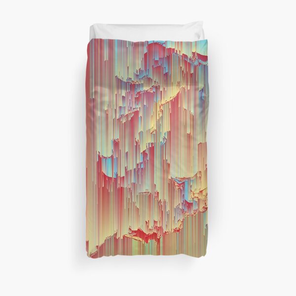 Happy Rain - Glitchy Abstract Duvet Cover