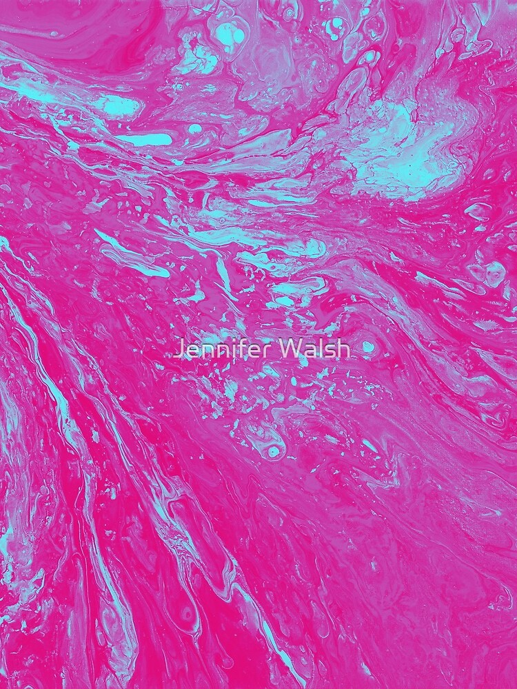 Flood of Pink & Turquoise - An Abstract Piece by InsertTitleHere