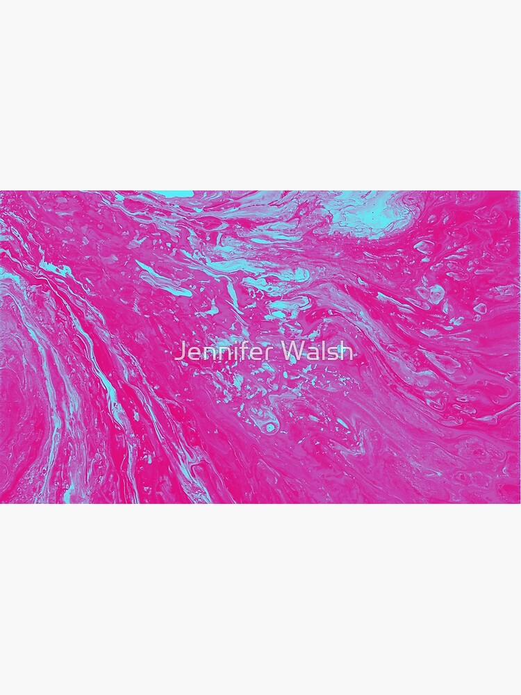 Flood of Pink & Turquoise - An Abstract Piece by InsertTitleHere