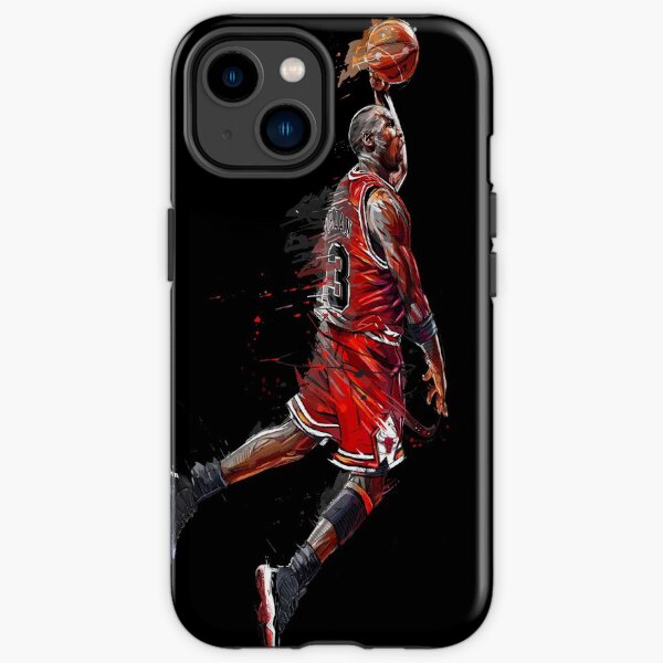 Ilustraciones de Michael Jordan Funda resistente para iPhone