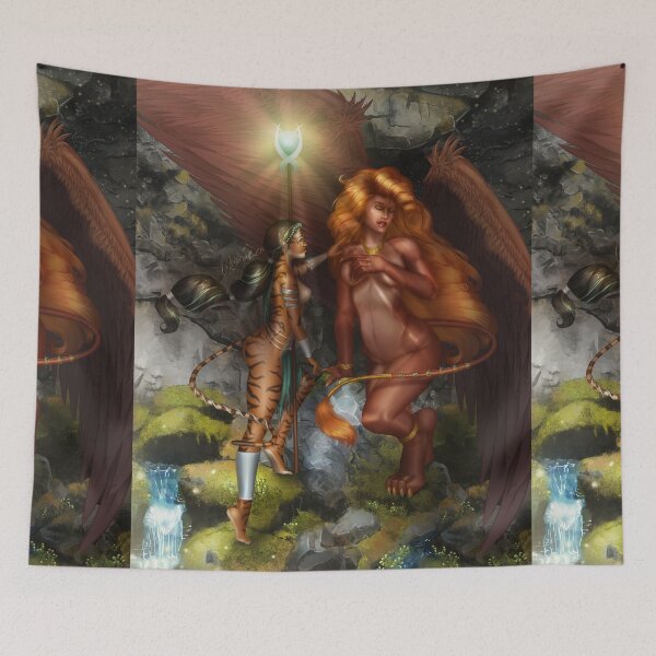 Item preview, The Sphinx and The Weretiger designed and sold by ladykraken.