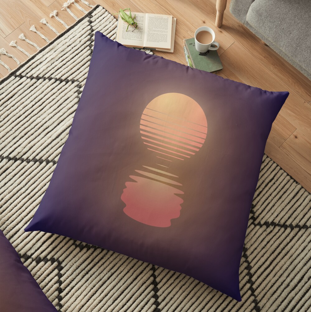 The Suns of Time Floor Pillow