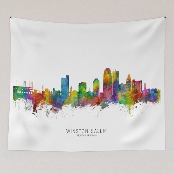 Item preview, Winston-Salem North Carolina Skyline designed and sold by ArtPrints.
