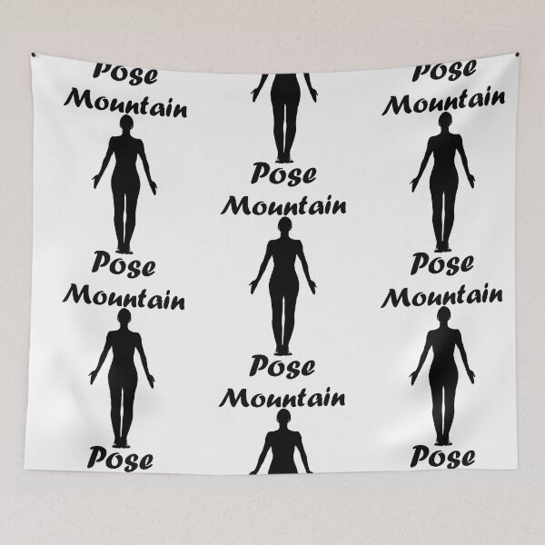 Item preview, Pose de yoga en la montaña designed and sold by SadSacDesigns.