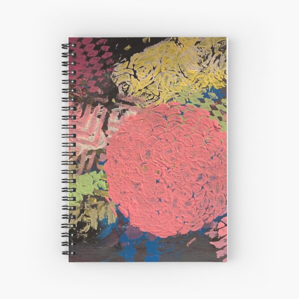 Coral Snowball Spiral Notebook