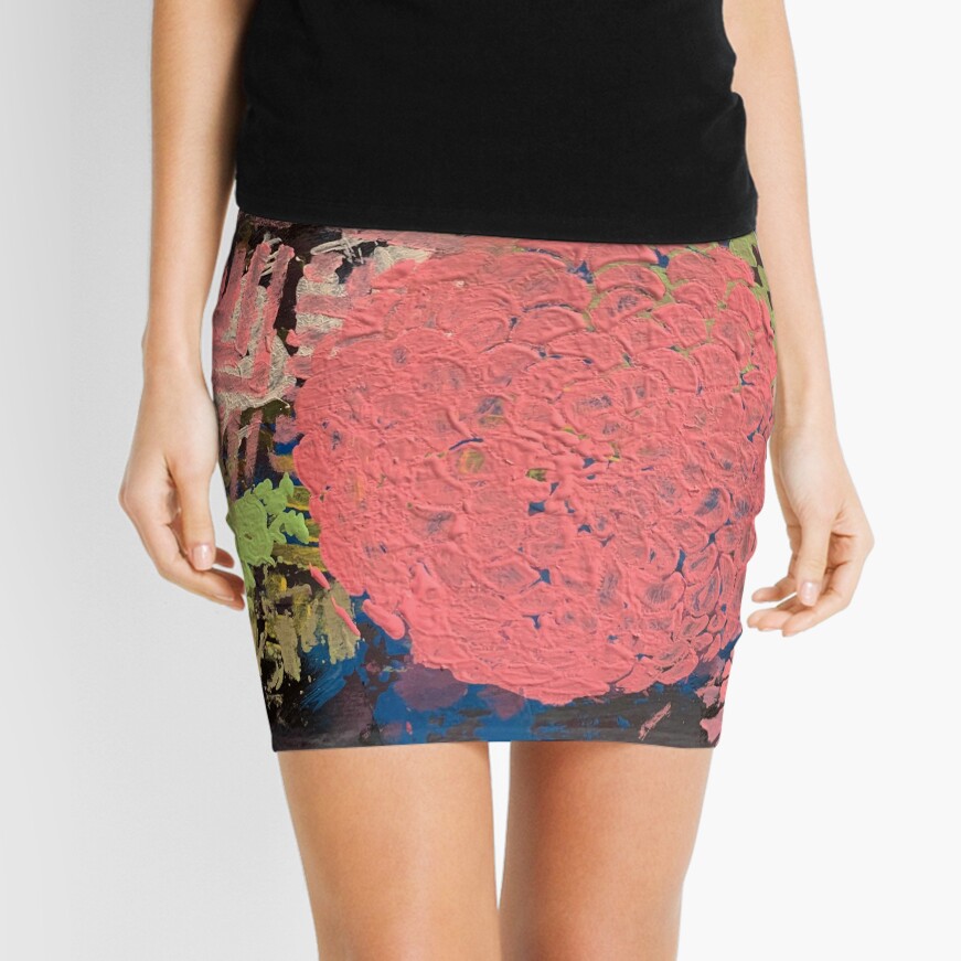Coral Snowball Mini Skirt
