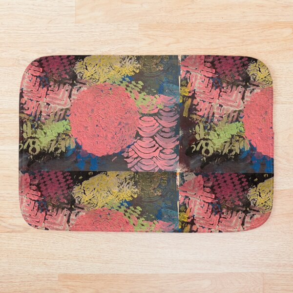 Coral Snowball Bath Mat