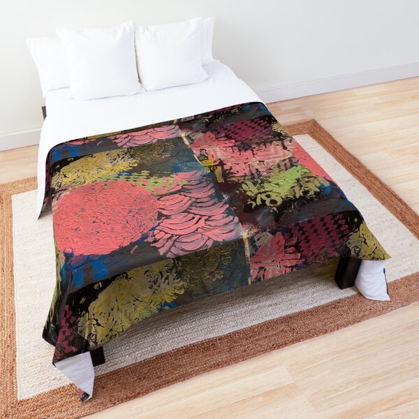 Coral Snowball Comforter