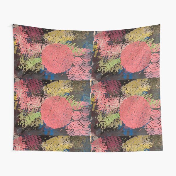 Coral Snowball Tapestry