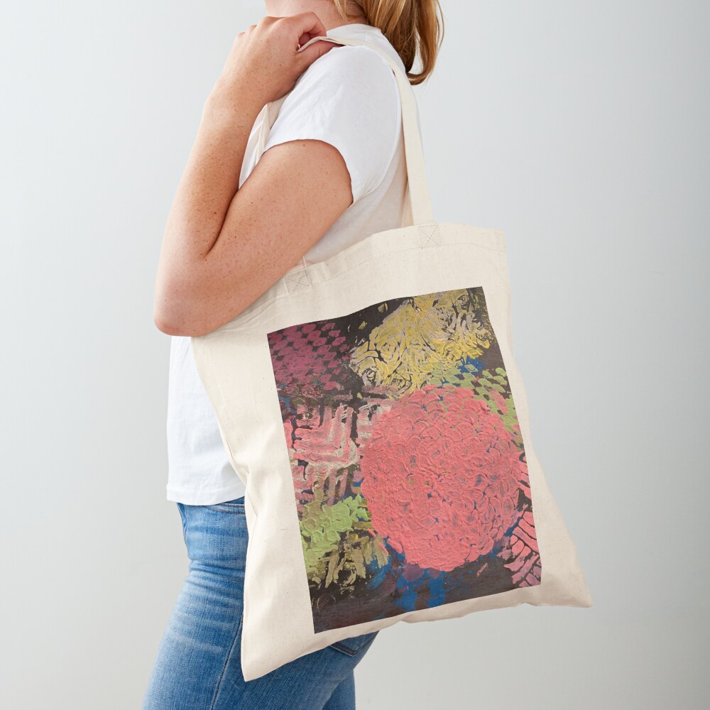Coral Snowball Tote Bag