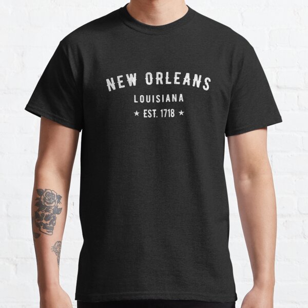 New Orleans Est 1718 The Big Easy Louisiana Souven' Unisex Baseball T-Shirt