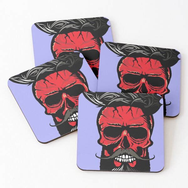 Item preview, hipster skull designed and sold by Achille3777.