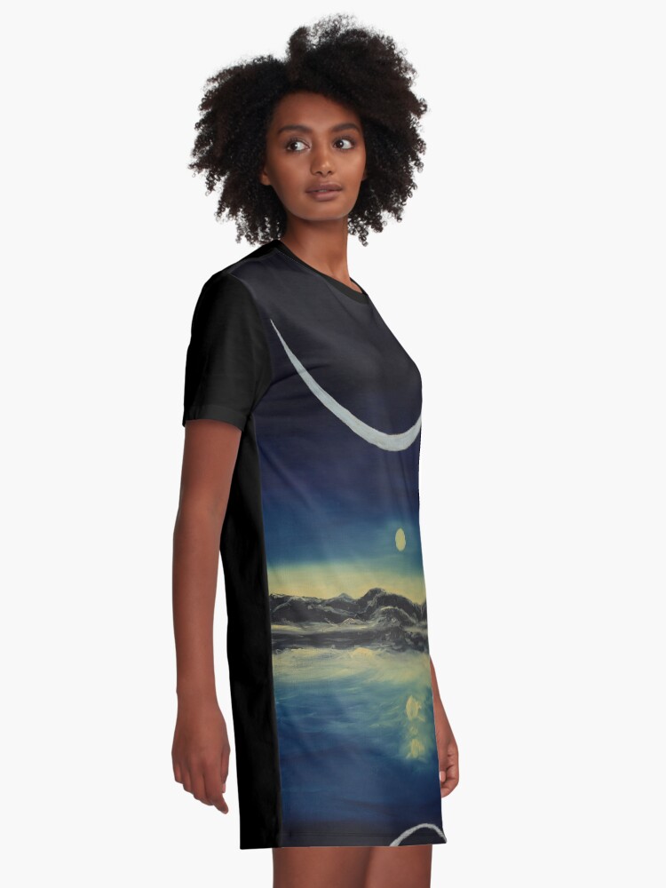 Alternate view of Supernatural Eclipse Graphic T-Shirt Dress