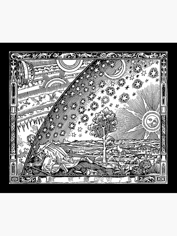 Cosmic Mystery. Flammarion wood engraving. by TOMSREDBUBBLE