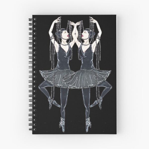 Item preview, Black ballerina, dancers with pearl necklace, twenties designed and sold by GundW.